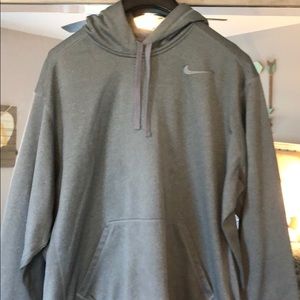 Gray Nike Dri Fit Hoodie